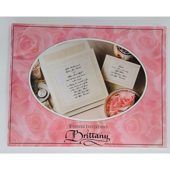 Vintage Wedding Invitation Catalogs 1992 Lot of 8 Paper Books Fine Stationery - Picture 4 of 16